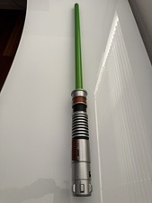 Rare Disney Parks Star Wars Luke Skywalker FX Green Lightsaber Fixed Blade Works