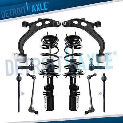 #ad Front Struts Lower Control Arms Sway Bars Tie Rods Kit for 2013 2016 Flex MKT $324.82