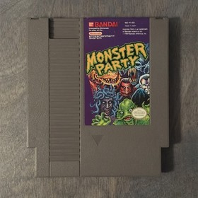 Monster Party (NES) with Instruction Manual and Cartridge Sleeve
