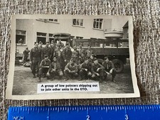 WWII Photo Young US Army Soldiers Caption Low Pointers Shipping Out Truck Europe