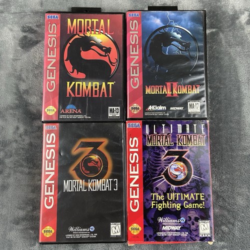 MINT & Rare Ultimate Mortal Kombat 3 Sega Genesis 1996 Complete w/ Manual Tested