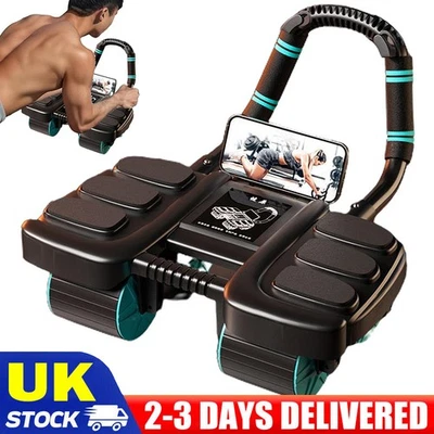 Healthy Belly Wheel with 6 Elbow Support Ab Roller Wheel Abdominal Fitness Wheel - Image 1 of 4