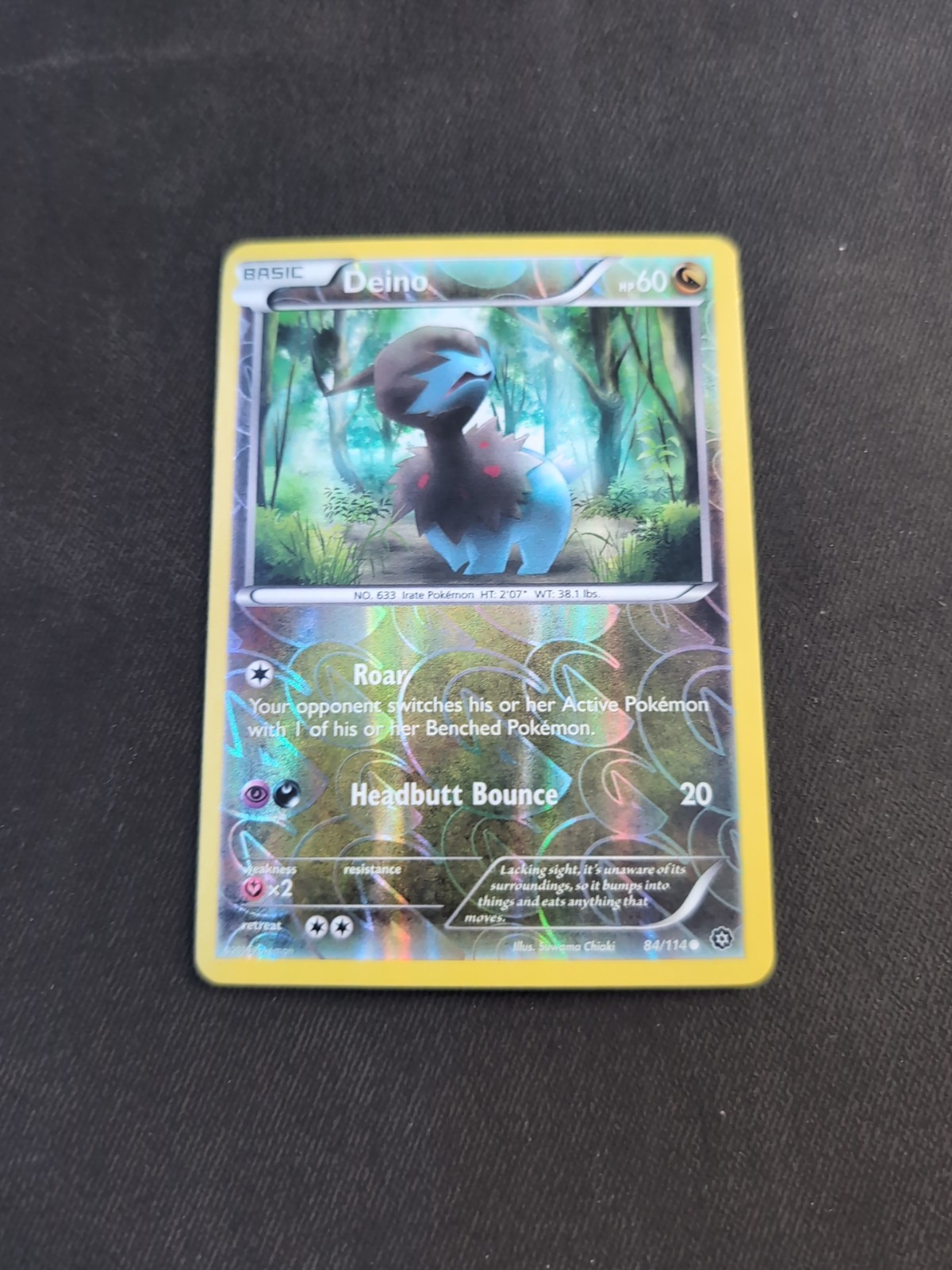 Deino 84/114 XY - Steam Siege Reverse Holo