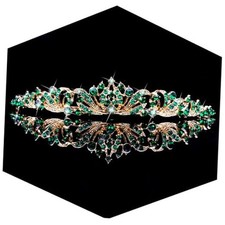 Tiara Crowns for Women Girls Wedding Tiara Princess Tiara for Wedding Green