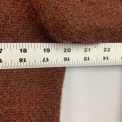 Pendleton Sweater Cardigan Men Medium Brown Shetland Wool Full-Zip Pockets - Picture 8 of 12