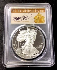 2018 W Silver Eagle PCGS PR70DCAM! F.D.O.I. 1 Of 1000 Signed Thomas S Cleveland!