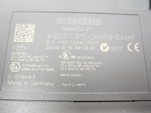 Siemens Simatic S7 6ES7 315-2FH13-0AB0 E-St. 3 CPU315F-2 PN/DP Top Zustand - Bild 2 von 2
