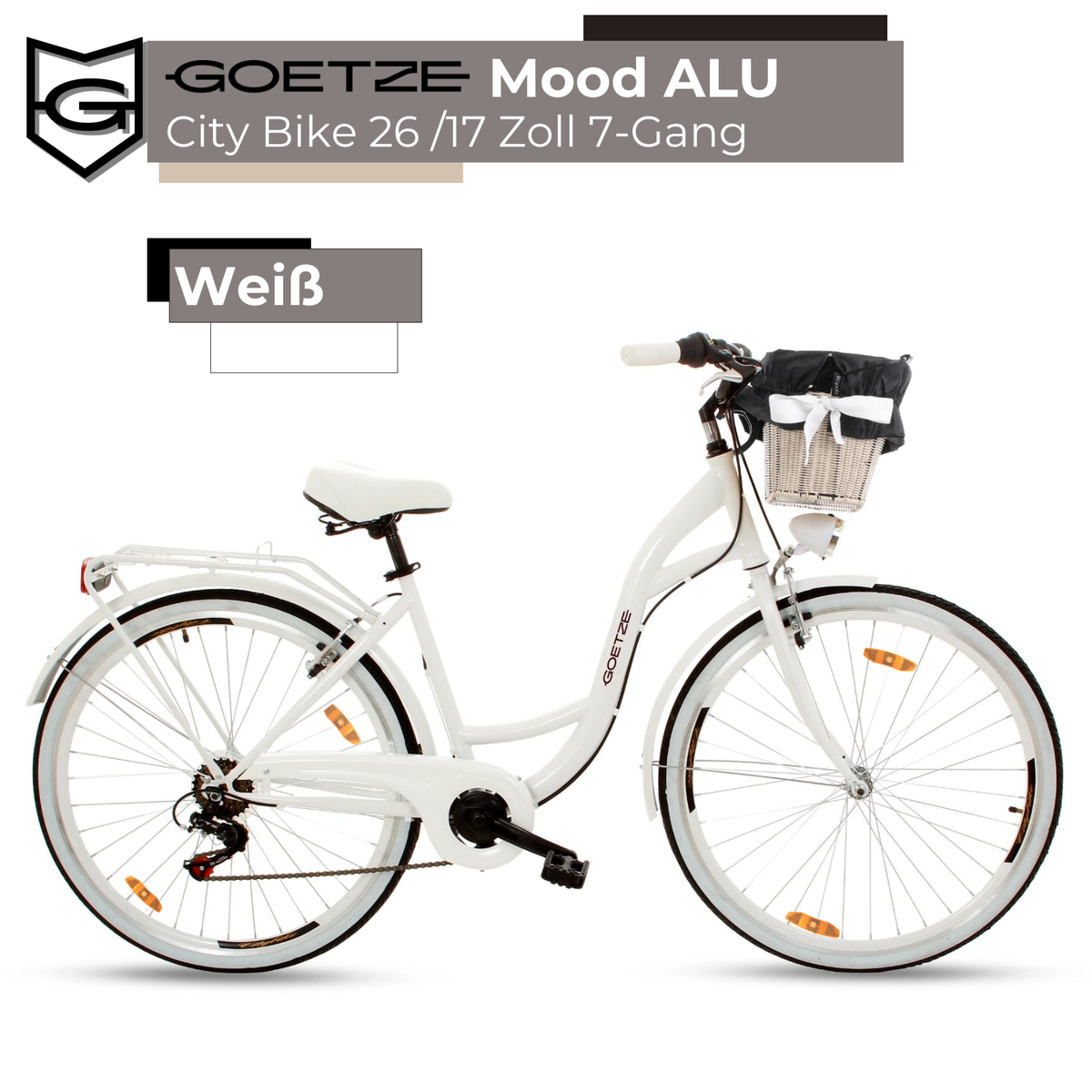 Goetze Style 24 Zoll Kinderfahrrad Mädchen - 3-Gang Nabenschaltung Mit Rücktrittbremse