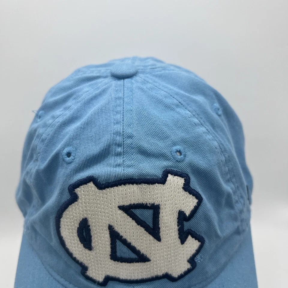 University of North Carolina Tar Hills Womens Hat Ball Cap Blue Shiny StrapBack - Image 3 of 4