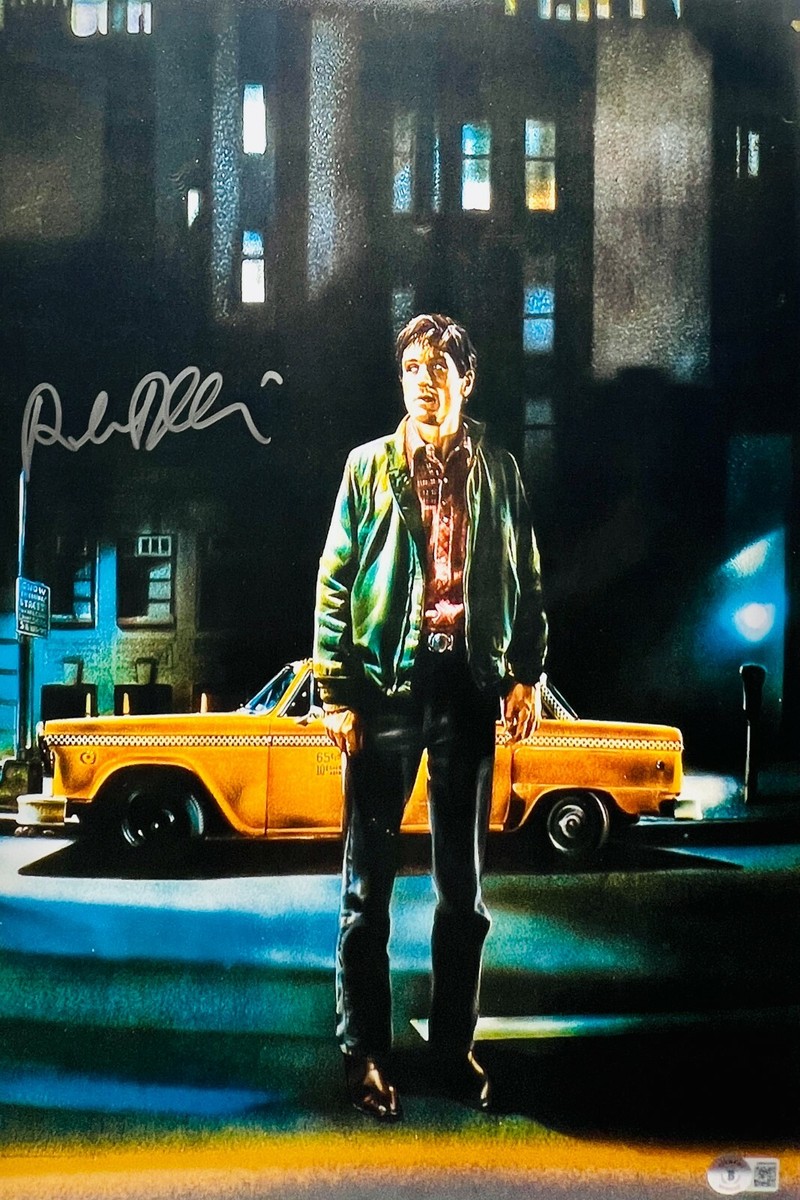Robert De Niro Autographed 12x18 Taxi Driver Photo BAS Beckett