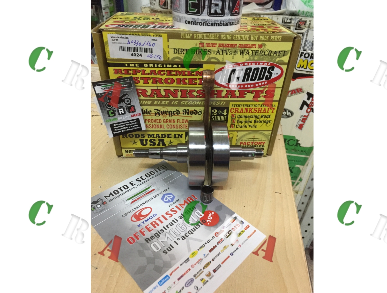4024 CRANKSHAFTS ALBERO MOTORE ORIGINALE HOT RODS PER KTM 125SX 2003 eBay