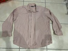 Club Room Regular Fit Pink / White Checkered Dress Shirt Size 18