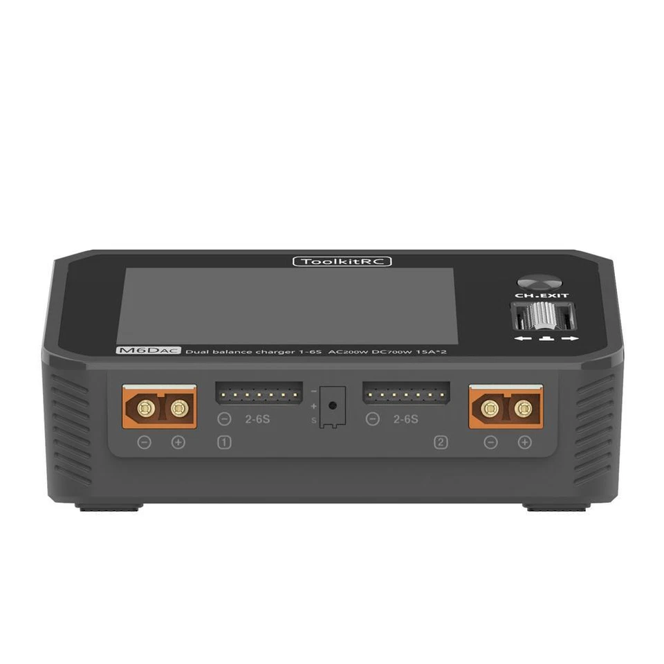 Nuevo Kit de Herramientas M6dac Doble Canal Inteligente Lipo Cargador de Batería Descargador Ac 200w Foto 2 de 4