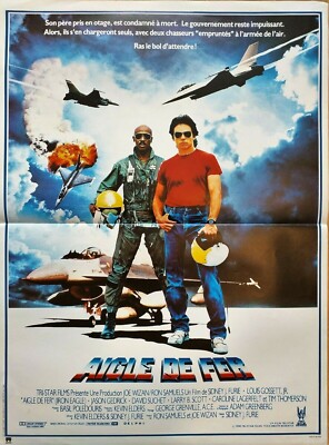 Filmplakat AIGLE DE FER Sidney J. Furie Louis Gossett Jr - 40 X 60 Cm