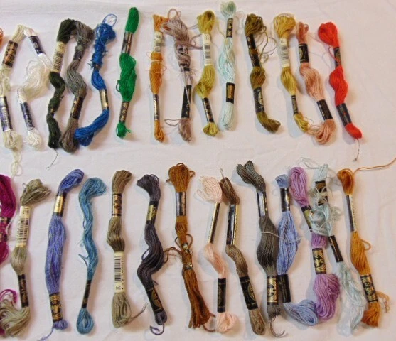 DMC #25 Embroidery Floss Lot of 46 Cotton  Needlepoint Thread France Paris - Image 4 of 4