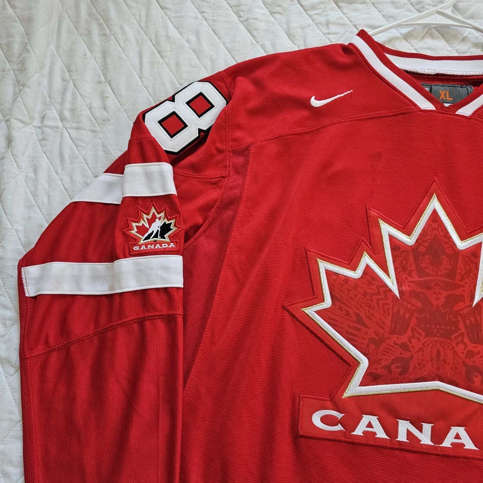 Camiseta deportiva roja Nike Bauer 2010 Canadá Vancouver Olympics #18 Mike Richards para hombre XL Foto 3 de 4