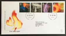 QEII 2000 Fire And Light FDC Philatelic Bureau Cancel