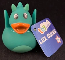 Lux Ducks - Green Dragon Rubber Duck - Approx. 2.5" High - Toymendous!