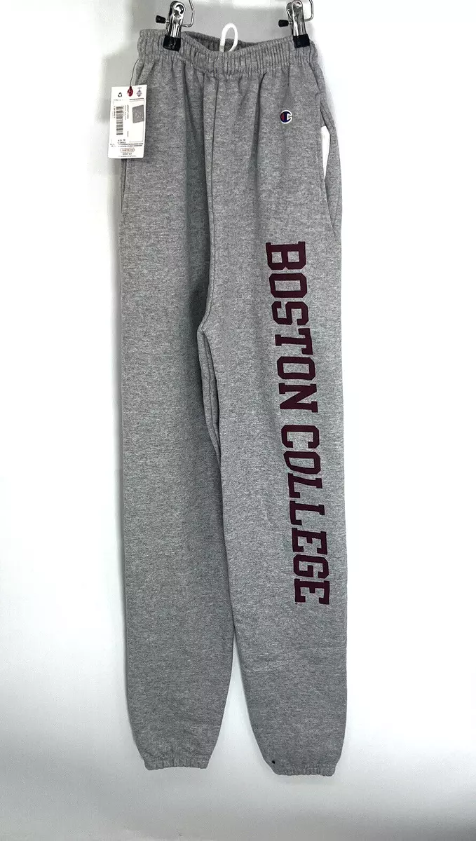 NEW Champion Boston College Womens Sweatpants Sz XS Gray High waisted  Joggers