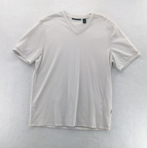 Perry Ellis T Shirt Mens Large Striped 