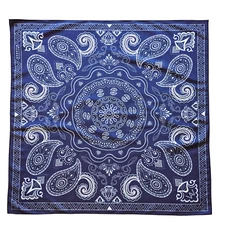 4 Pack of Large SOFT Polyester Non Fading Paisley Bandanas & Wildrags 26 x 26 In