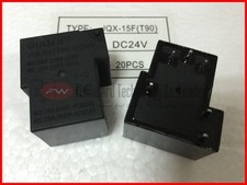 JQX-15F T90 -DC24V Electromagnetic Relay 30A 24VDC 6 Pins x 10pcs