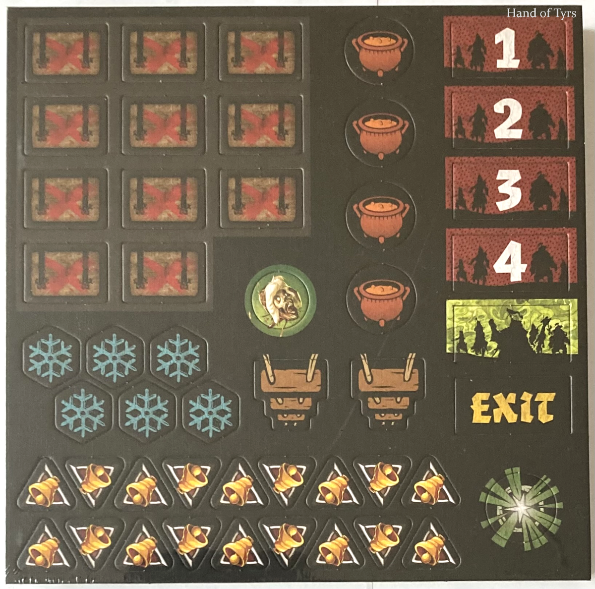 Lot De 8 Trackers + 1 Base Zombicide White Death - Occasion, Pour Jeu De Plateau