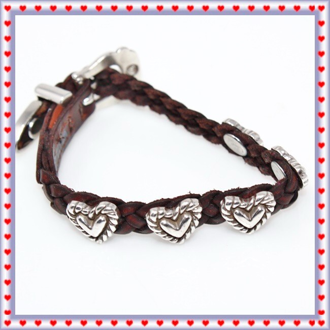 Leather Bracelet Brighton Heart Bracelet Brighton Roped Heart
