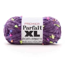 Premier Yarns Parfait XL Pom Party "Ultraviolet"  3 Pack