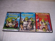Shrek, Shrek 2, Shrek the Third DVD lot