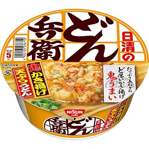 Comida japonesa Nissin Foods Donbei Kakiage Tempura Udon 97g x 12 piezas JP 1...