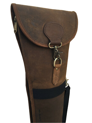 Slide Case Gun Distressed Leather Shotgun Slip Case Lightweight Roll-up Gun Case | eBay