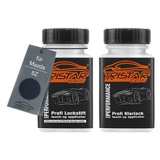 Autolack Lackstift Set für Mazda 5Z Brave Blue Perl Basislack Klarlack je 50ml
