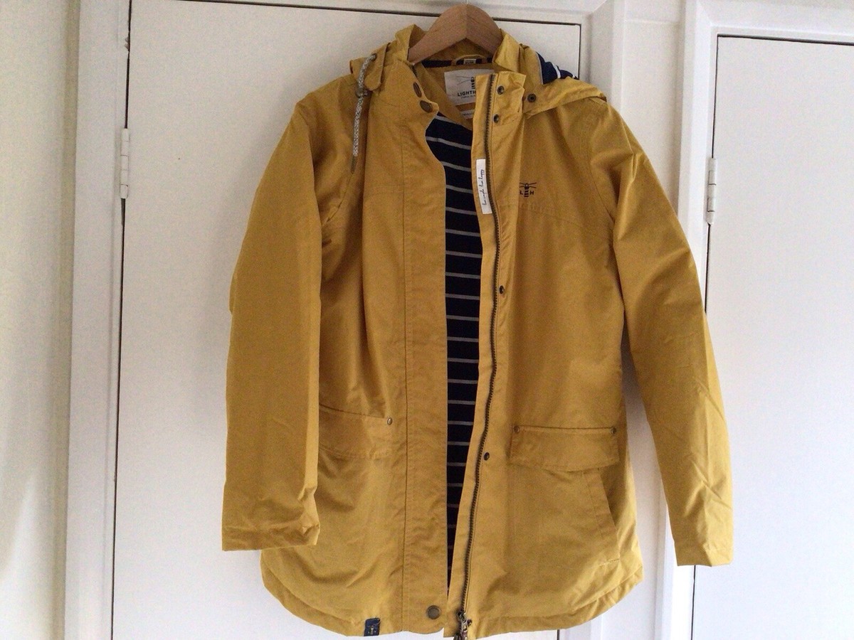 Lighthouse IONA Size 10 Ladies Jacket Coat~ Yellow Zip