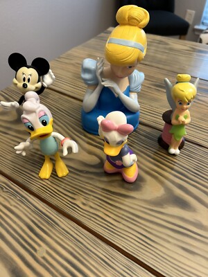 Assorted Disney figures Cinderella plastic bank 8 with stopper