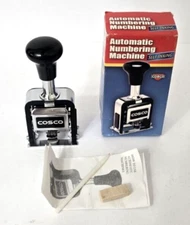 Cosco Automatic Numbering Machine Self-Inking Stamper