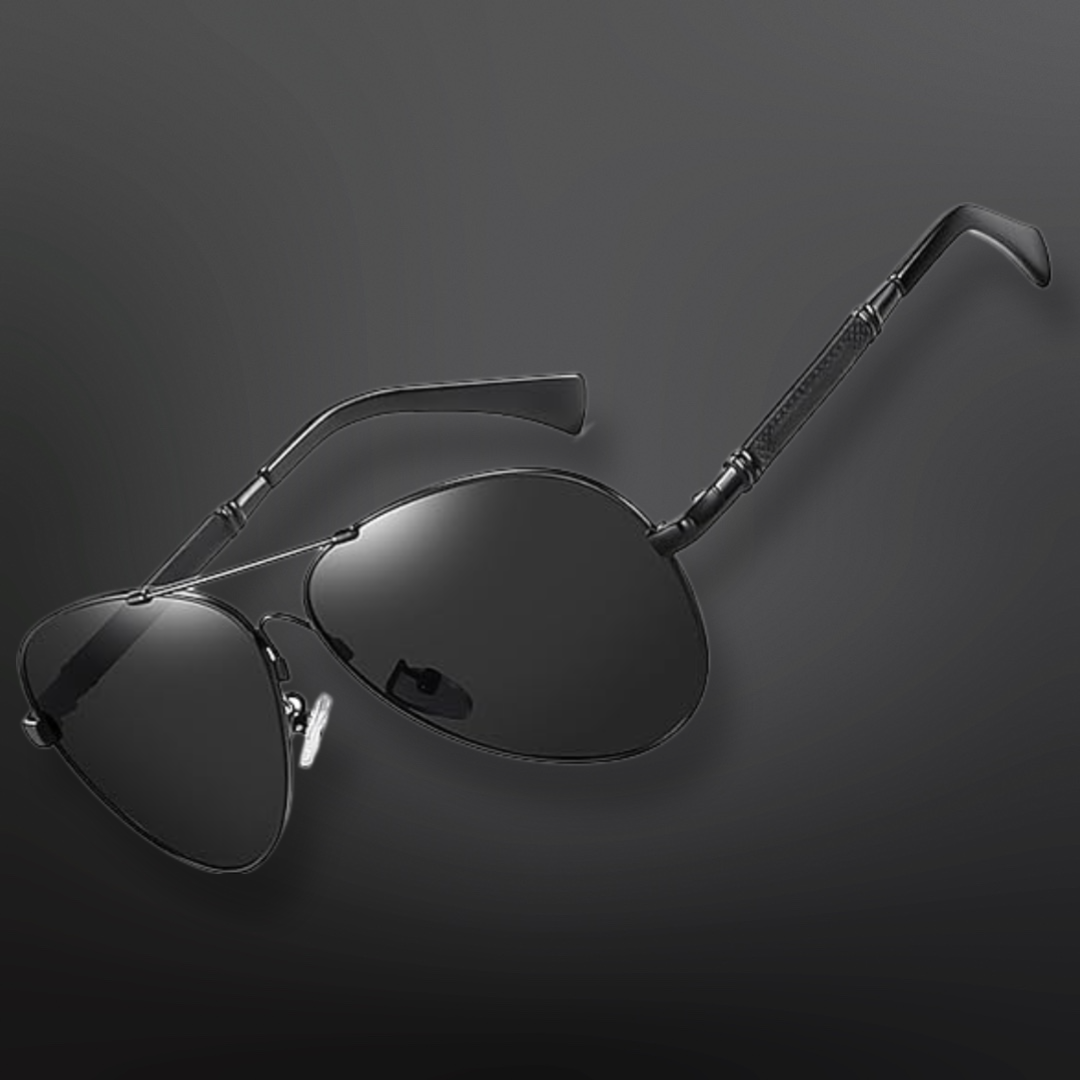 Polarized Aviator Sunglasses Black for Men Women Trendy Oversized Vintage  Shades