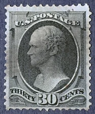 Scott  #143 ; 1870 Hamilton ,CV=$4K; Cert.; Huge Price Reduction 7/26/25: $1495!
