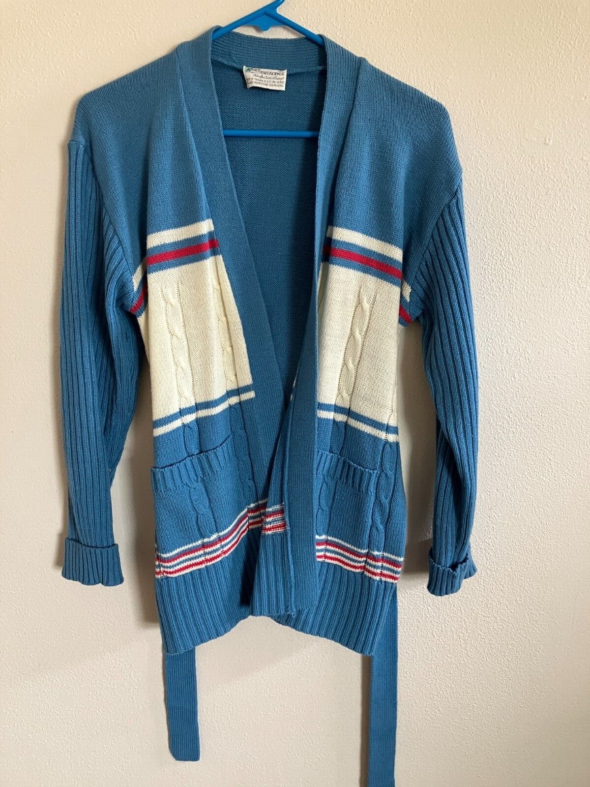 Vintage Kmart Cardigan with Waist Tie - Medium | eBay
