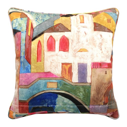 Cuscino decorativo in tessuto Rubelli Burano multicolor per divano e arredo casa - Imagen 2 de 2
