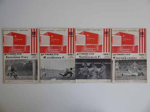SUNDERLAND AFC HOME PROGRAMMES | 1966/1967 1967/1968 1968/1969 1969/1970 - Picture 3 of 4