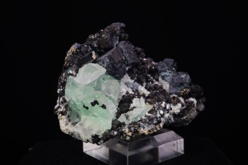 Fluorit, Bleiglanz & Sphalerit / Dalnegorsk, Russland / seltene Mineralienprobe - Bild 3 von 5