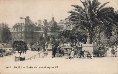 003213) AK Paris Jardin du Luxembourg gelaufen