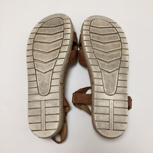 Adrienne Vittadini Sport Parisha Faux Leather Platform Sandals Sz 10M Camel - Picture 4 of 8