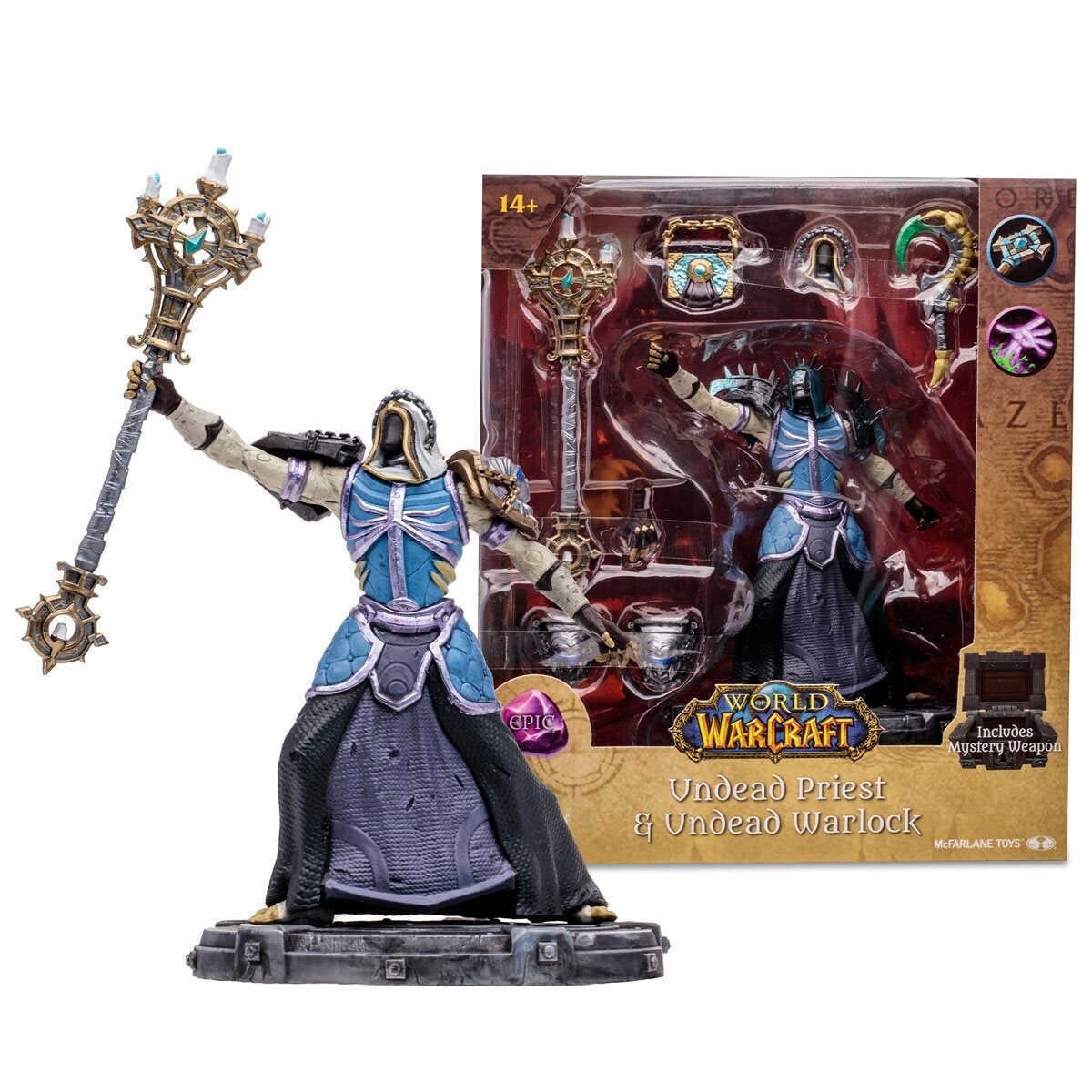 McFarlane • World of Warcraft • Undead Priest Warlock (EPIC) 1:12