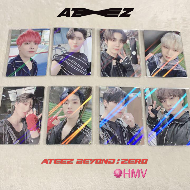 ATEEZ アチズ BEYOND ZERO HMV特典トレカ8枚セット ATEEZ アチズ BEYOND : ZERO HMV特典ホログラムトレカ8枚