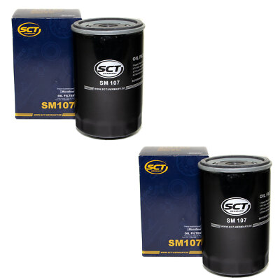 Ölfilter 2 X SCT SM107 für Wartburg Audi 80 100 Opel Porsche Seat VW Polo Golf
