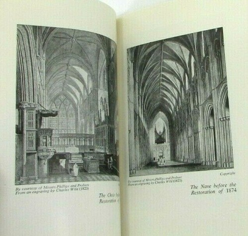 Worcester Cathedral Illustrated Booklet History Architecture Library School VTG - Picture 5 of 7