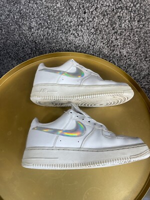 Nike Air Force 1 Low Iridescent Swoosh Sneakers Women's 7.5