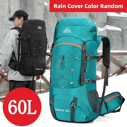 Hiking Backpack Camping Bag Mountain Climbing with Waterproof Rain Cover Daypack